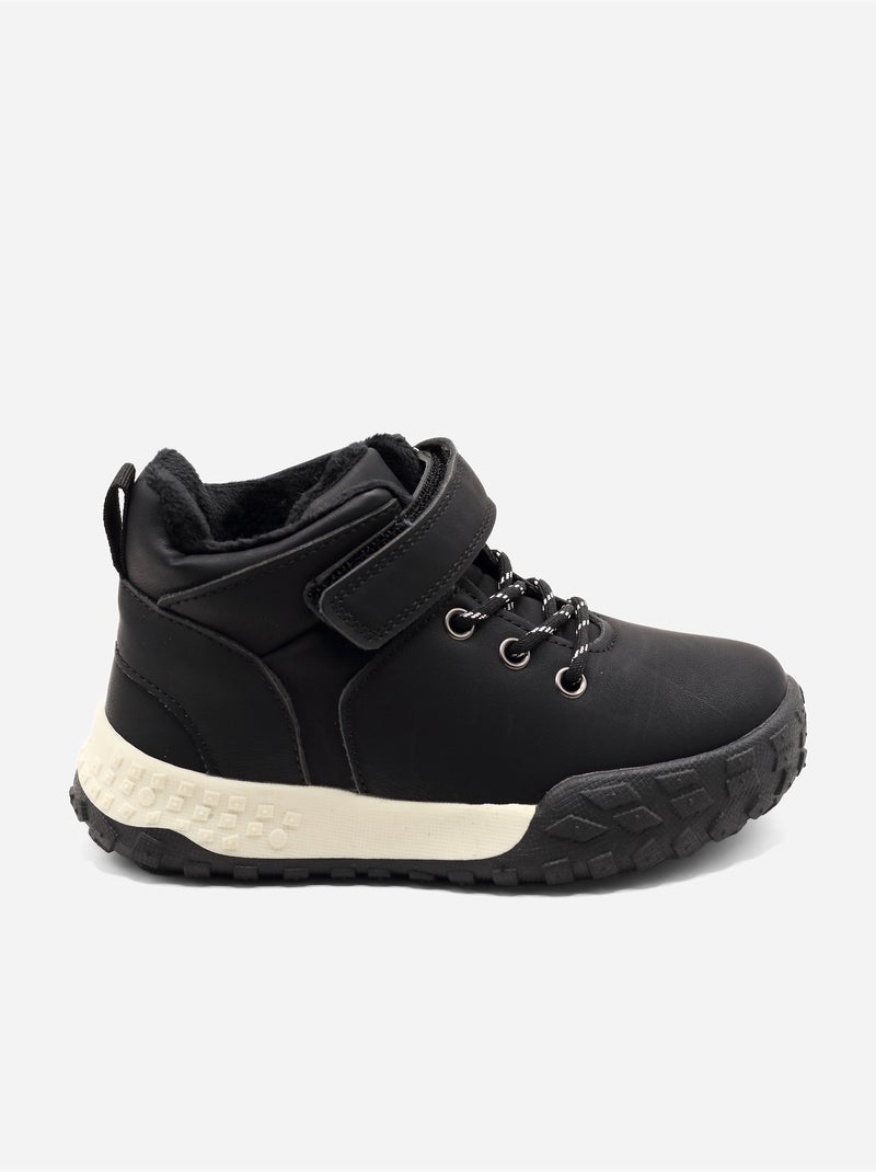 Bottines auto-agrippante Noir - Kiabi