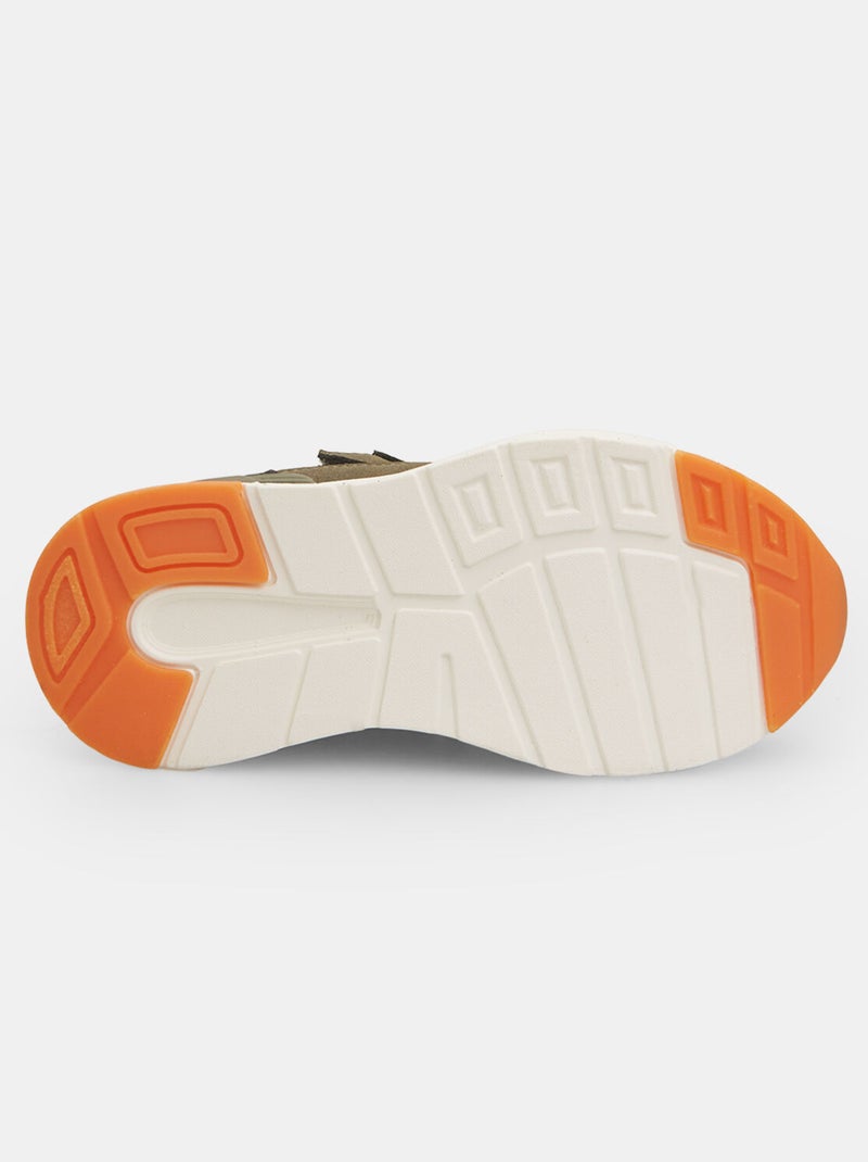 Bottines avec bande velcro BATA Kaki - Kiabi