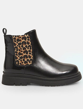 Bottines avec détail léopard BATA