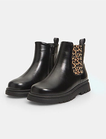 Bottines avec détail léopard BATA