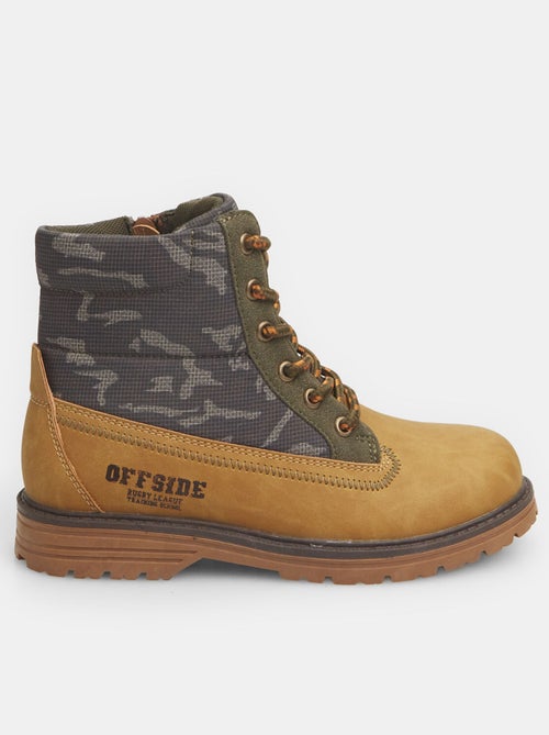 Bottines avec détails camouflage BATA - Kiabi
