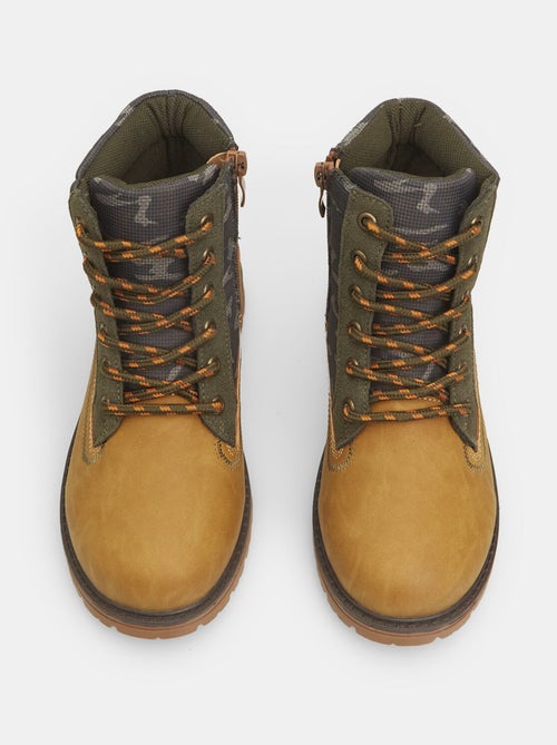 Bottines avec détails camouflage BATA - Kiabi