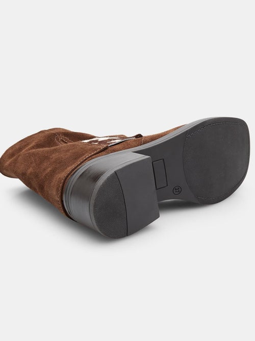 Bottines avec insert en poney bata - Kiabi Bottines avec insert en poney bata - Kiabi