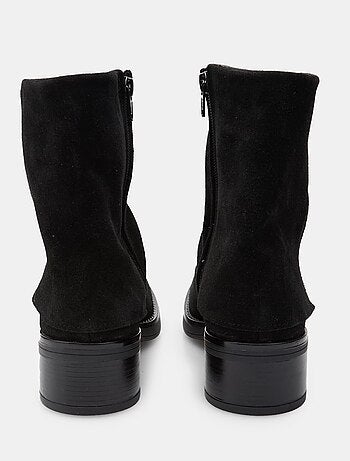 Bottines avec insert en poney bata