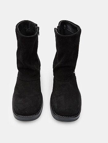 Bottines avec insert en poney bata