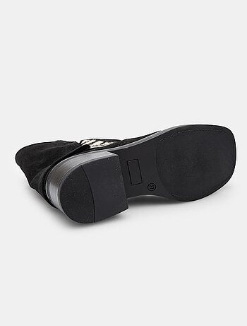 Bottines avec insert en poney bata