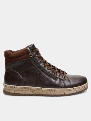 Bottines avec lacets et fermeture éclair BATA