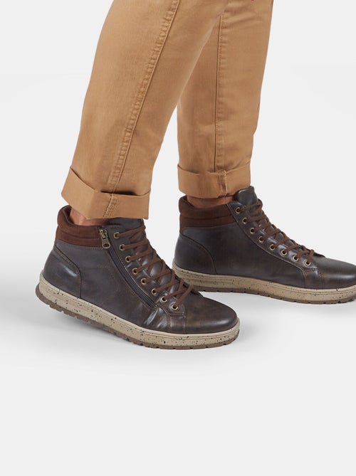 Bottines avec lacets et fermeture éclair BATA - Kiabi