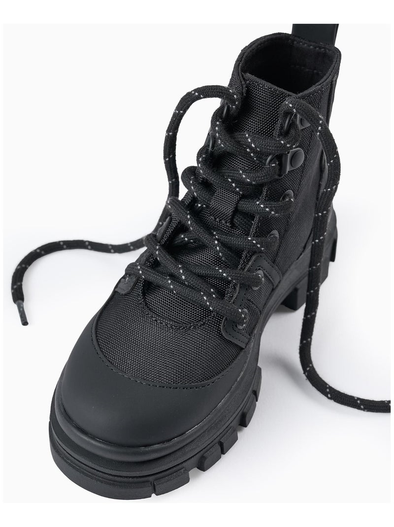 Bottines avec lacets HALLOWEEN Noir - Kiabi