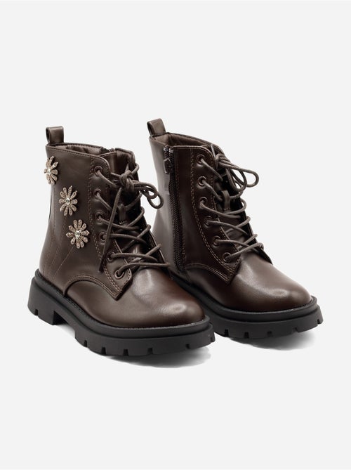 Bottines avec motifs décoratif - Kiabi