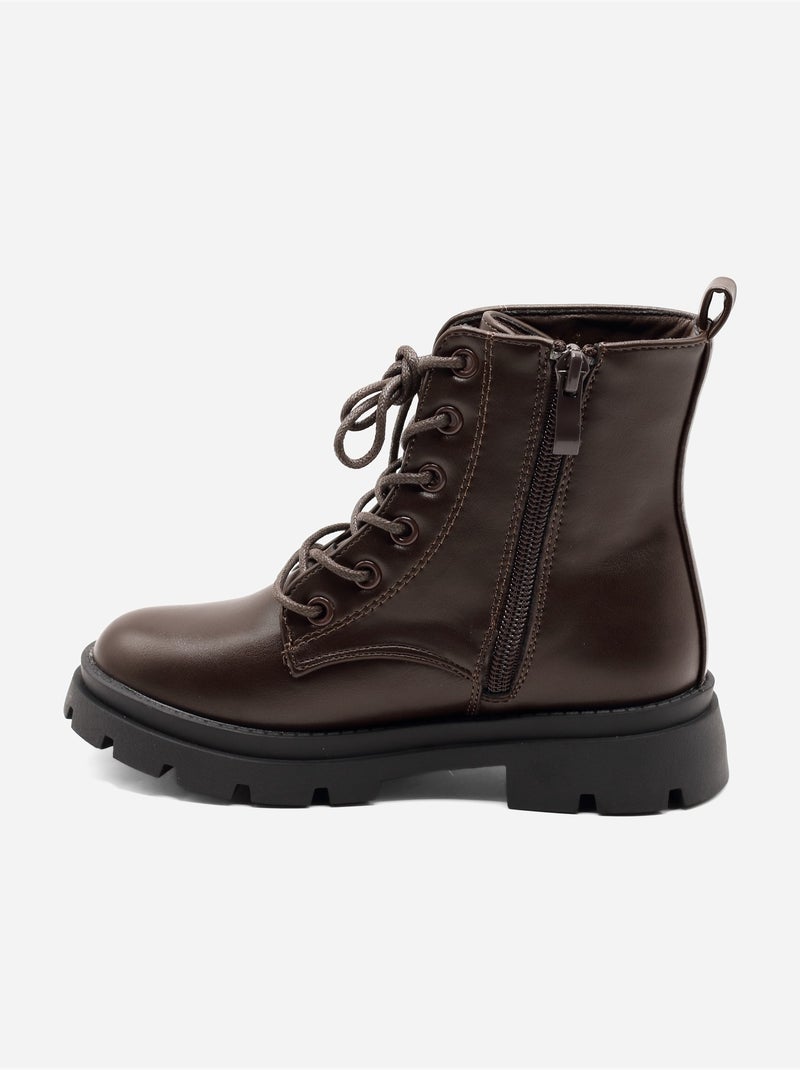 Bottines avec motifs décoratif Marron - Kiabi