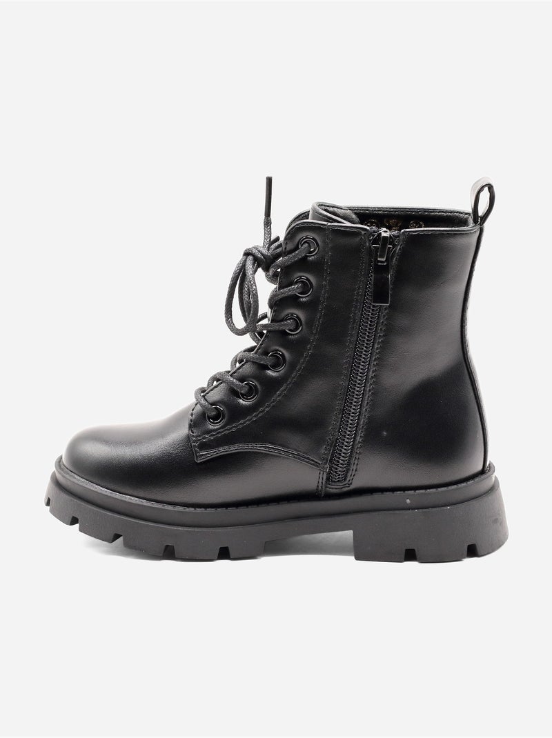 Bottines avec motifs décoratif Noir - Kiabi