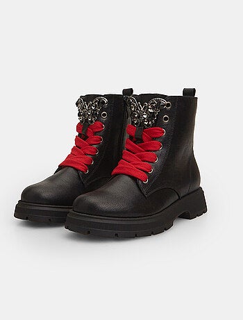 Bottines avec papillon bijou BATA