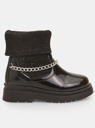 Bottines avec partie en maille et chaîne BUBBLEGUMMERS