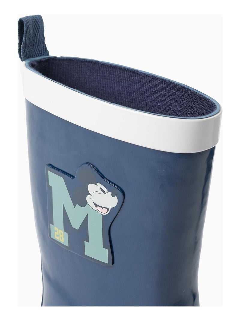 Bottines avec poignée, thème Mickey MICKEY Bleu foncé - Kiabi