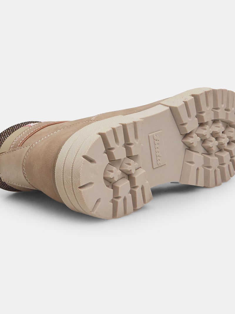 Bottines avec semelle crantée BATA Beige - Kiabi