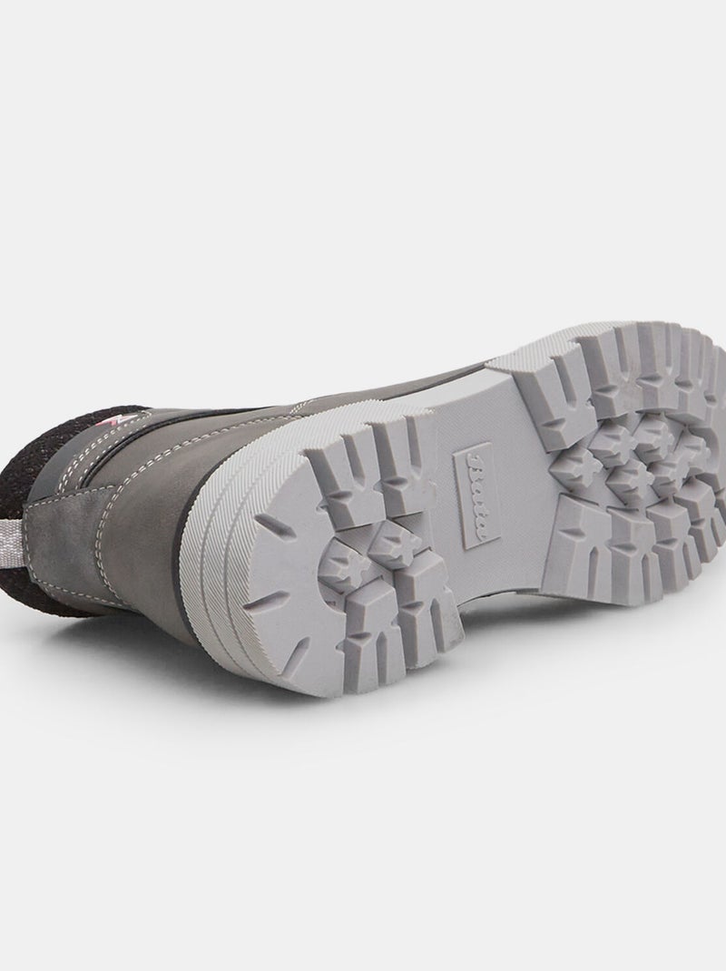 Bottines avec semelle crantée BATA Gris - Kiabi