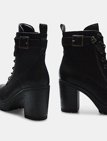 Bottines avec talon large BATA