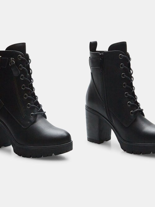 Bottines avec talon large BATA - Kiabi Bottines avec talon large BATA - Kiabi