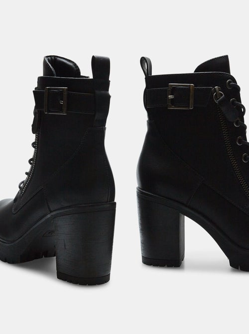 Bottines avec talon large BATA - Kiabi Bottines avec talon large BATA - Kiabi