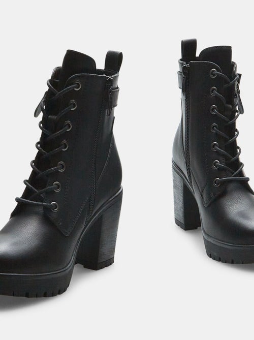 Bottines avec talon large BATA - Kiabi Bottines avec talon large BATA - Kiabi