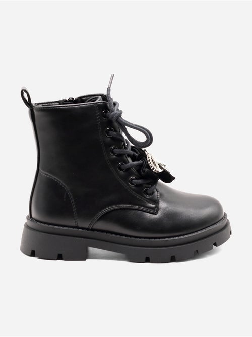 Bottines avec un nœud décoratif - Kiabi