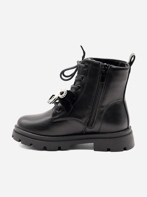 Bottines avec un nœud décoratif - Kiabi