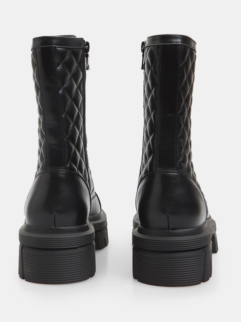 Bottines avec unité d'habitation matelassée BATA Noir - Kiabi