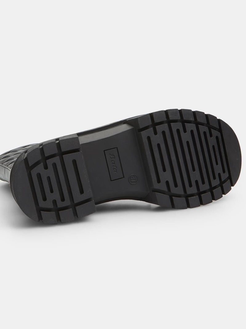 Bottines avec unité d'habitation matelassée BATA Noir - Kiabi