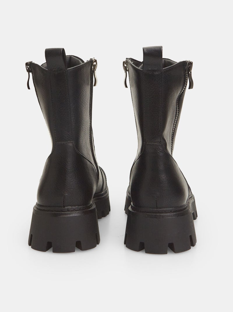 Bottines avec zip BATA Noir - Kiabi