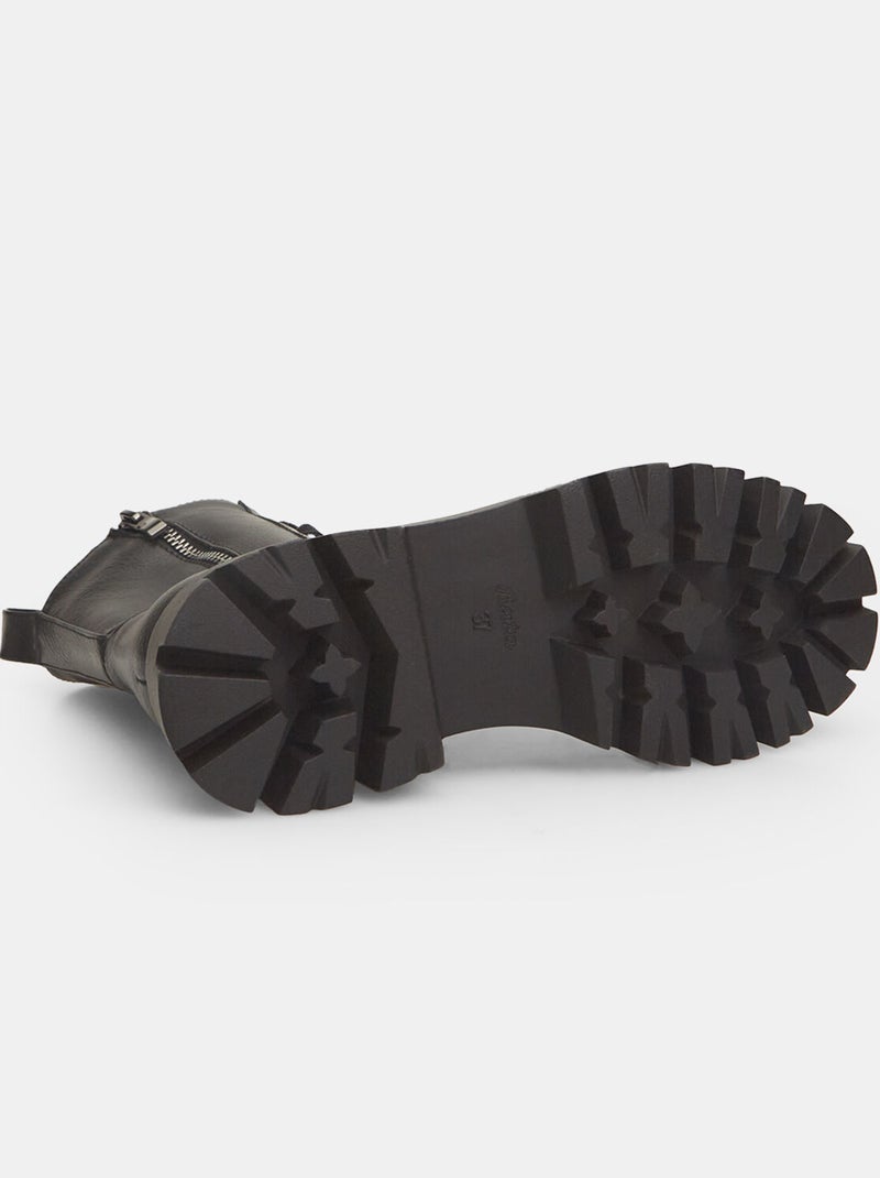 Bottines avec zip BATA Noir - Kiabi