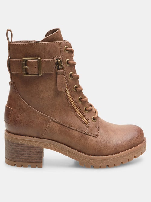 Bottines avec zip latérale et boucles BATA - Kiabi