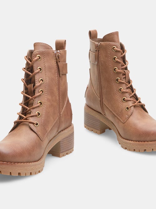 Bottines avec zip latérale et boucles BATA - Kiabi