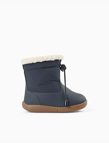 Bottines barefoot avec doublure en sherpa
