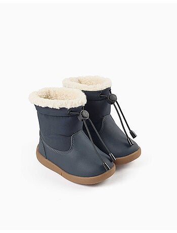 Bottines barefoot avec doublure en sherpa