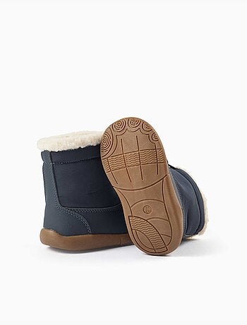 Bottines barefoot avec doublure en sherpa
