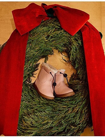 Bottines barefoot avec doublure en sherpa
