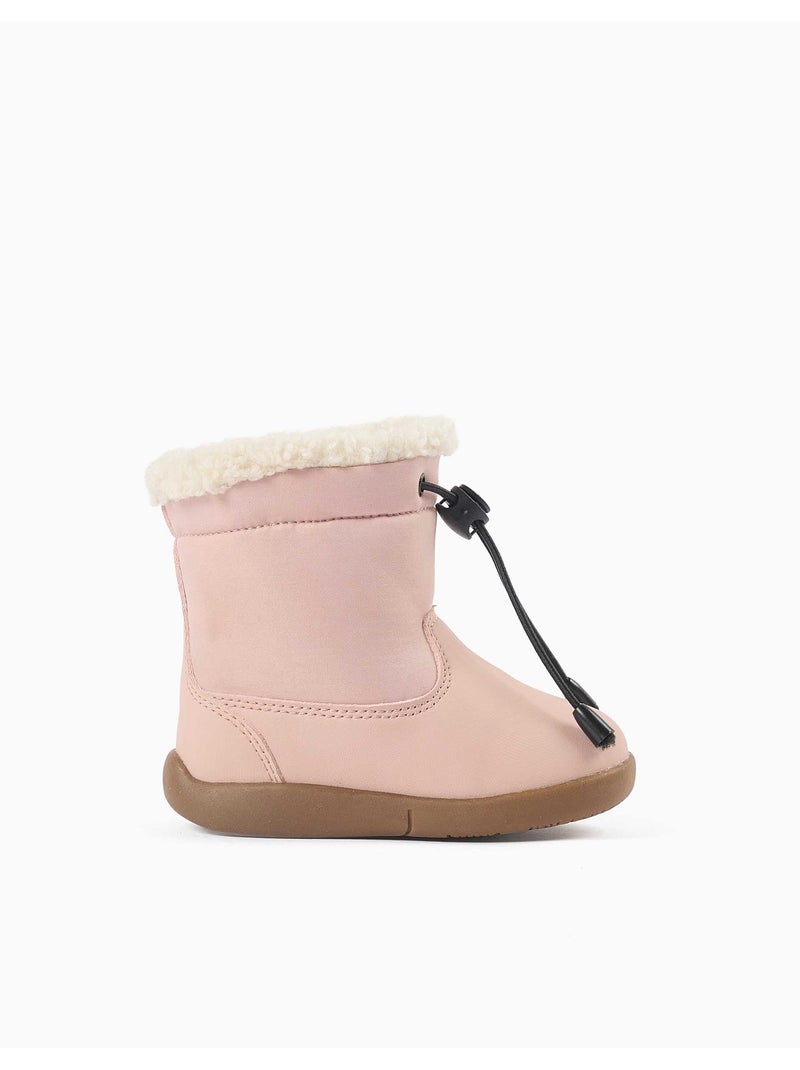 Bottines barefoot avec doublure en sherpa Rose - Kiabi