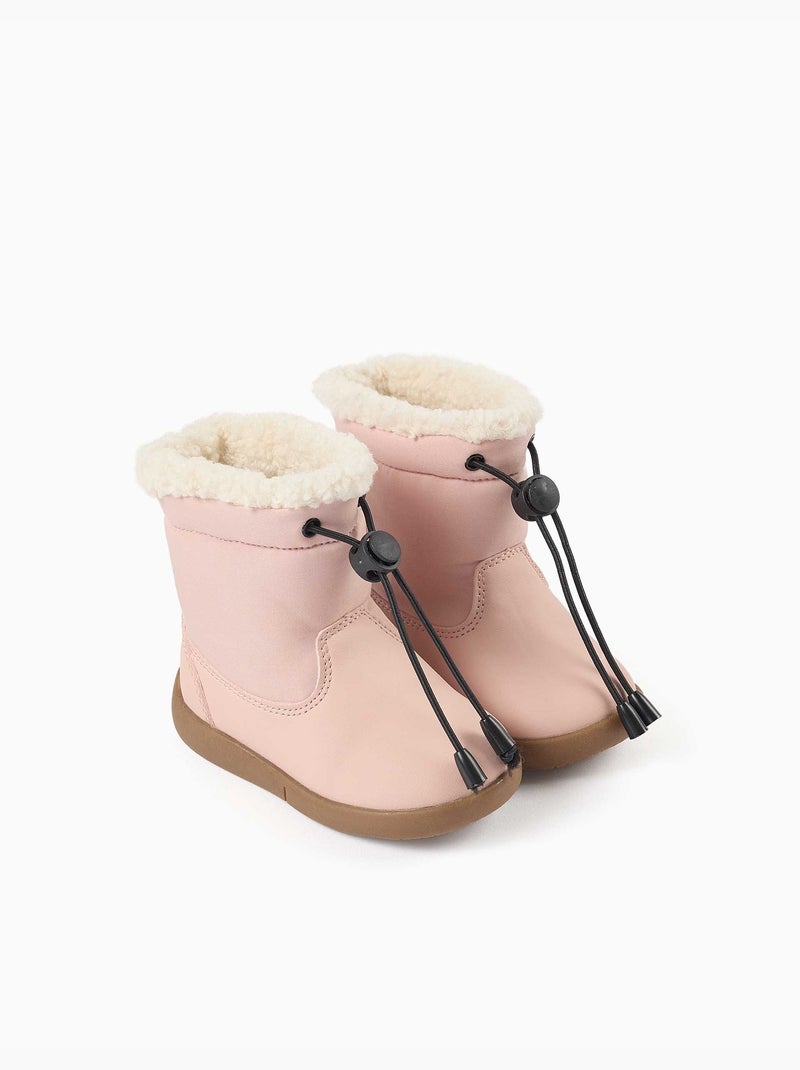 Bottines barefoot avec doublure en sherpa Rose - Kiabi