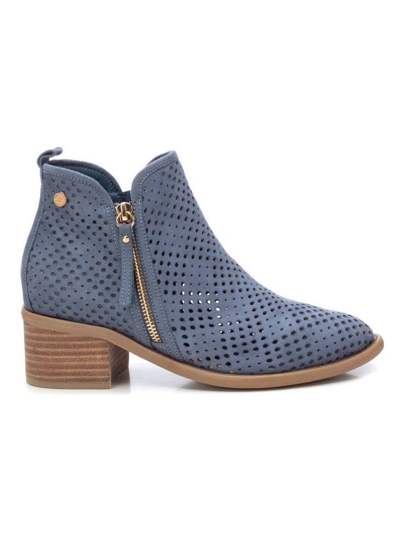 Bottines basses avec fermeture éclair Bleu - Kiabi