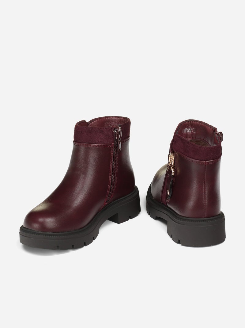 Bottines basses Bordeaux - Kiabi