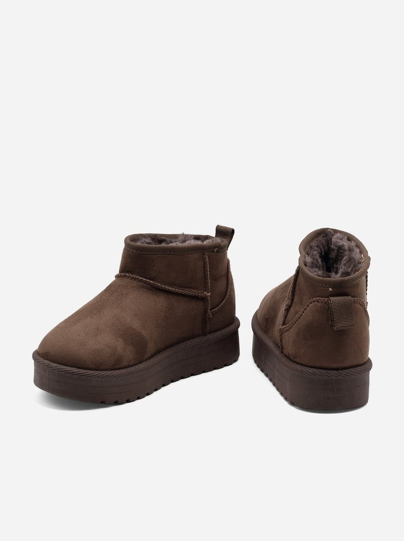 Bottines basses Marron - Kiabi