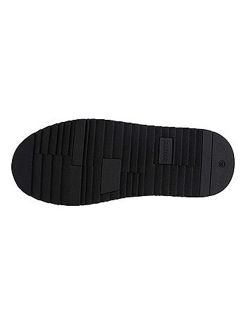 Bottines basses revers fourré, semelle à mémoire de forme Isotoner