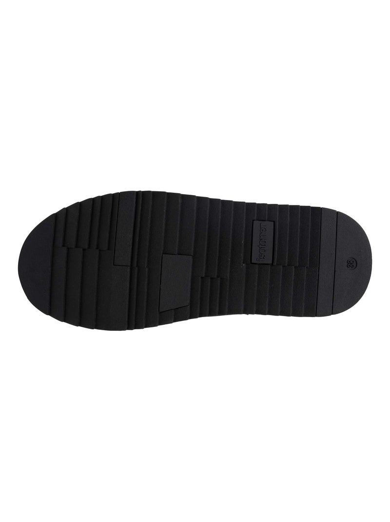 Bottines basses revers fourré, semelle à mémoire de forme  Isotoner Noir - Kiabi