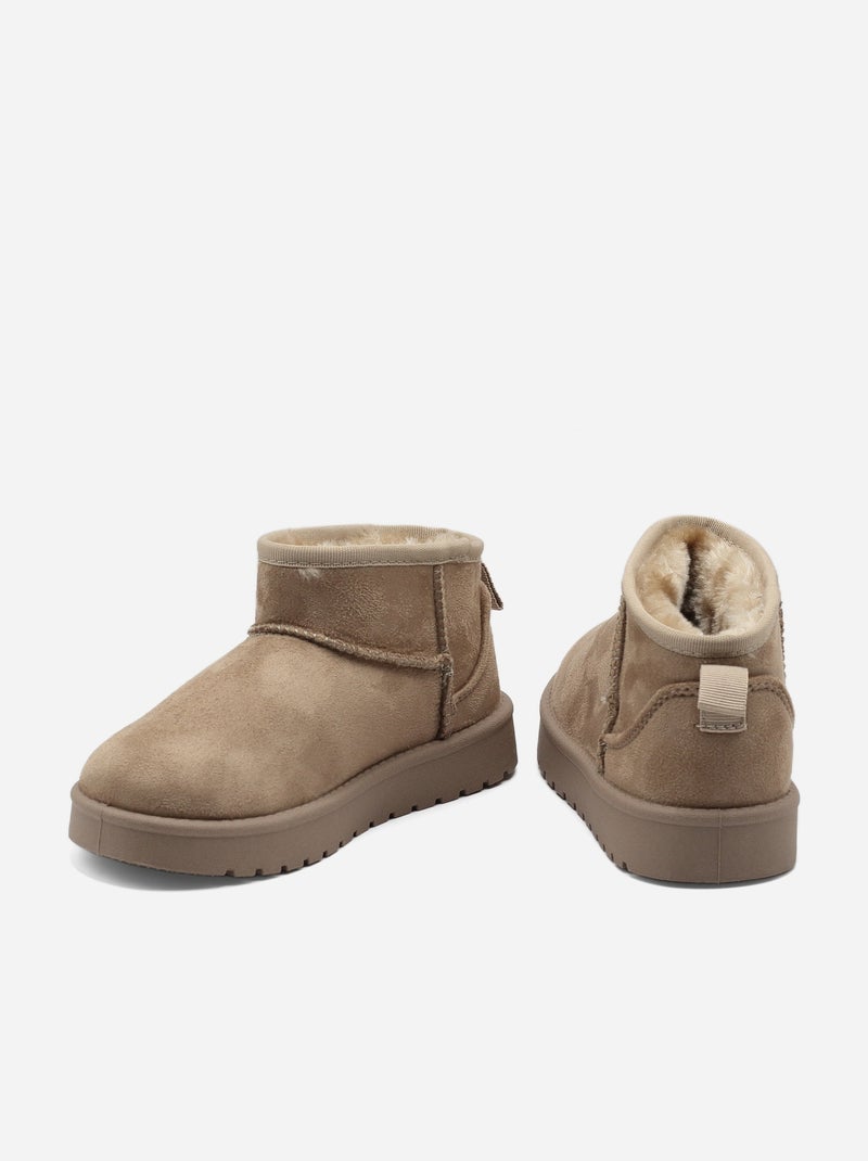 Bottines basses Taupe - Kiabi