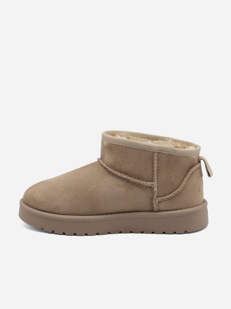 Bottines basses Taupe - Kiabi