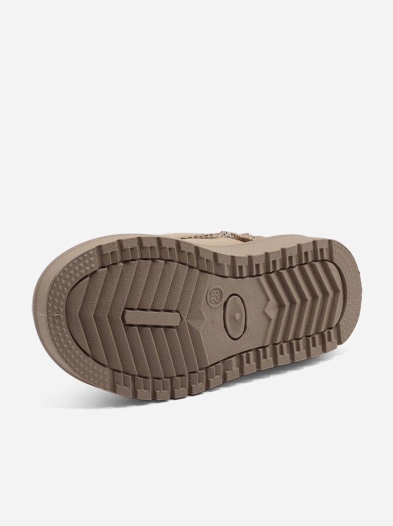 Bottines basses Taupe - Kiabi