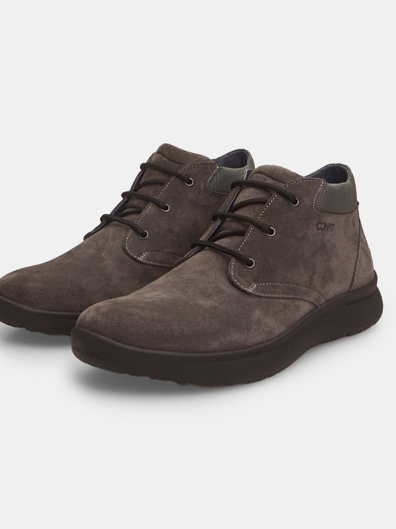 Bottines Bata Comfit en cuir velours BATA Noir - Kiabi