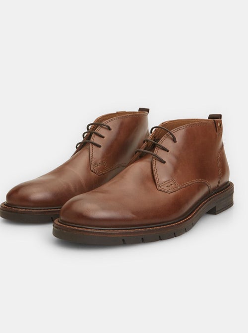 Bottines Bata Flexible en cuir velours - Kiabi