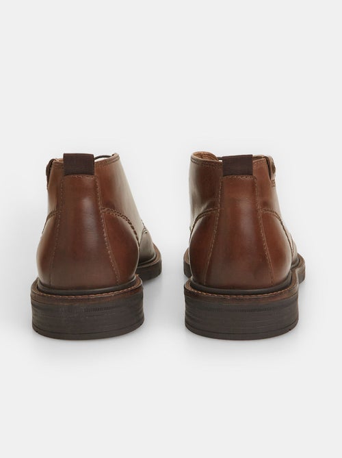Bottines Bata Flexible en cuir velours - Kiabi